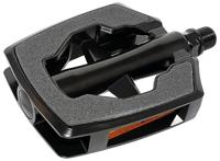 Marwi pedaalset sp-890 sandblock grijs aluminium glans zwart - thumbnail