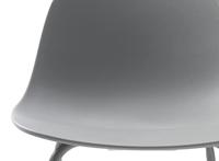 Lisomme Suus kunststof barkruk grijs - thumbnail