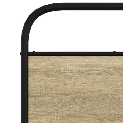 Bedframe zonder matras metaal sonoma eikenkleurig 140x190 cm