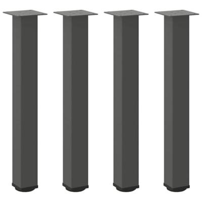 Console tafelpoten 4 st 72-74 cm staal antraciet Console tafelpoten 4 st 72-74 cm staal antraciet