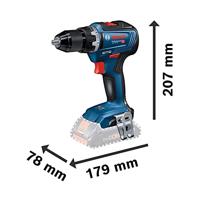 Bosch Professional GSR 18V-55 Accu Schroefboormachine 18V 4.0Ah in L-Boxx - 06019H5204 - thumbnail