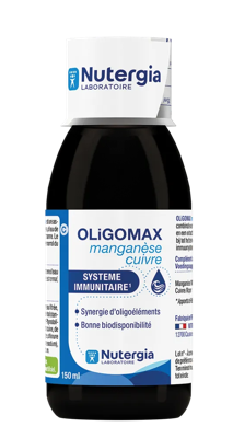 Nutergia Oligomax Mangaan Koper Vloeibaar Nutergia Oligomax Mangaan Koper Vloeibaar