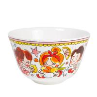 Blond Amsterdam kom aardewerk roze rand 14x9cm multi - thumbnail