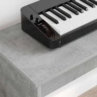 Keyboardstand Beton Grijs 100 x 32 x 64 cm Bewerkt hout - thumbnail