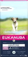 Eukanuba Grain Free hondenvoer voor kleine en middelgrote rassen, allergeenarm recept, 12 kg - thumbnail