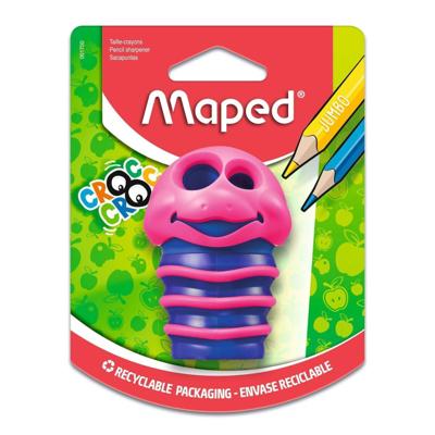 Puntenslijper maped croc croc bug 2gaats assorti | 5 stuks