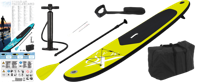 XQ Max stand up paddleboard opblaasbaar 285 cm lime en zwart - thumbnail