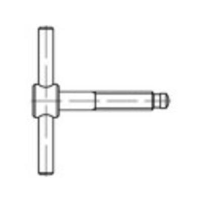TOOLCRAFT 137857 Knevelschroeven M20 90 mm DIN 6304 Staal Gebruineerd 1 stuk(s)