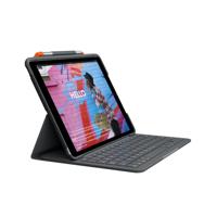 LOGITECH - Bluetooth-toetsenbordhoes voor iPad 10.2 (7e generatie) Slim Folio iPad 10.2 (7e, 8e en 9e generatie) - AZERTY - Grijs - thumbnail