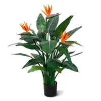 Strelitzia Deluxe 115 cm - Kunstplant - thumbnail