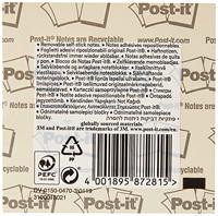 Post-it Notes kubus, 450 vel, ft 76 x 76 mm, blauw-groen tinten - thumbnail