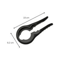 Fackelmann Food&More pot- en flesopener zwart/grijs - thumbnail