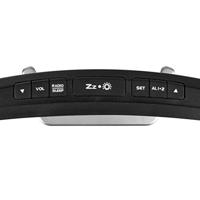 Smartwares Wekker gebogen display, dubbel alarm, FM-radio, USB-aansluiting, sluimerfunctie, CL-1658 - thumbnail