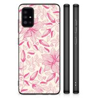 Samsung Galaxy A51 Skin Case Pink Flowers - thumbnail