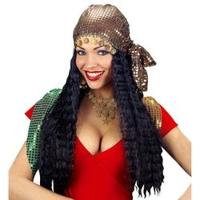 Pruik Zigeunerin met hoofddoek - thumbnail