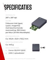 Canon SELPHY QX20 donkergrijs - thumbnail