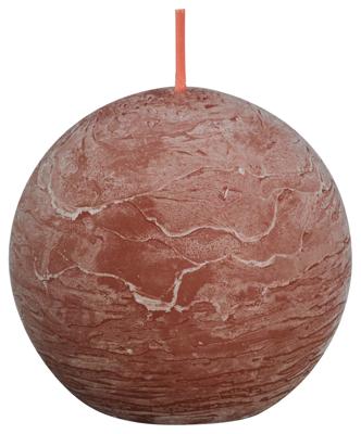 Bolsius Rustiek bolkaars shine 76 suede brown (1 st)