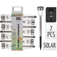 Pro Garden solarlamp 360mm rvs set van 7stuks - thumbnail