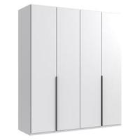 Kledingkast Milaan 4-deurs - wit - 236x180x58 cm - thumbnail