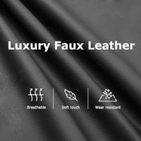 Massagestoel verstelbaar kunstleer zwart - thumbnail