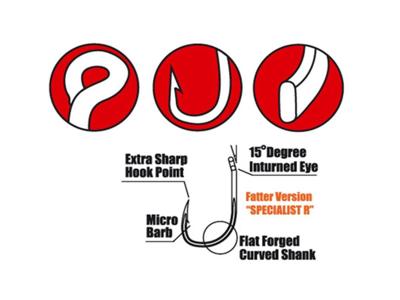 Gamakatsu G-CARP SPECIALIST RX Size 8, 10 st