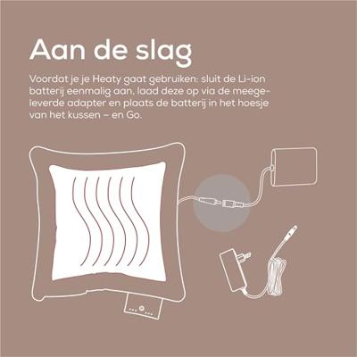 Beurer HK 77 Heaty smokey-taupe Elektrisch kussen Grijs-bruin