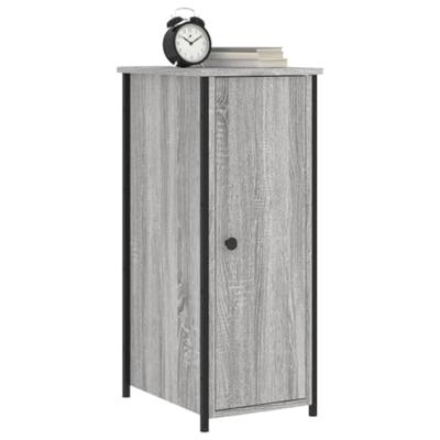 Nachtkastjes 2 st 32x42x80 cm bewerkt hout grijs sonoma eiken
