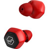 V-MODA Hexamove Lite draadloze oordopjes, Bedien je audio, beantwoord oproepen en krijg toegang tot spraakassistenten (rood) - thumbnail