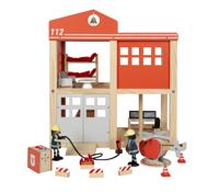 Small Foot - houten grote brandweerkazerne met accessoires - thumbnail