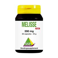 SNP Melisse 550mg puur 60 Vegetarische capsules - thumbnail