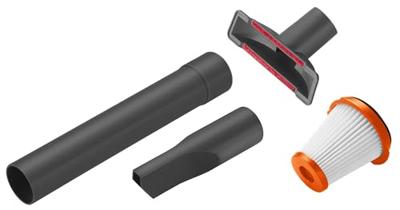 Gardena EasyClean Li Accessoire Kit - HEPA Filter en Diverse Mondstukken voor Handstofzuiger