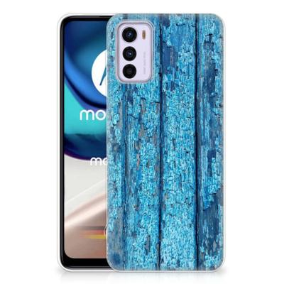 Motorola Moto G42 | Bumper Hoesje | Wood Blue