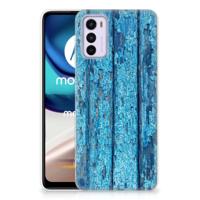 Motorola Moto G42 | Bumper Hoesje | Wood Blue - thumbnail
