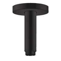 Hansgrohe plafondbevestiging S 100 mm, mat zwart - thumbnail