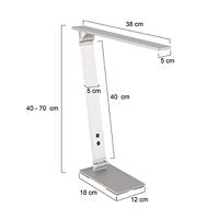Steinhauer Tafellamp serenade LED 2684st staal - thumbnail