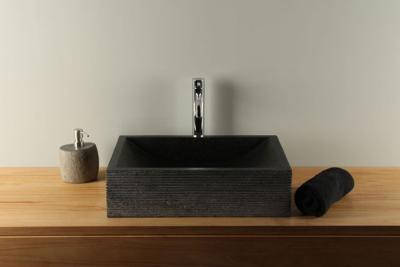 Terrazzo wastafel zwart 50 cm TZS 015SL