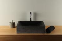 Terrazzo wastafel zwart 50 cm TZS 015SL - thumbnail