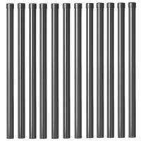 Hekpalen 12 pcs Grijs 50 cm Poedergecoat staal - thumbnail