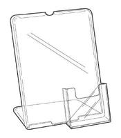 L-standaard A4 met folderhouder 1/3 A4 - 11 stuks - thumbnail