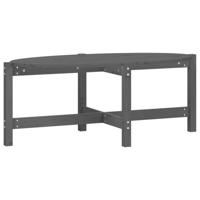 Salontafel 118x63x45 cm massief grenenhout grijs - thumbnail