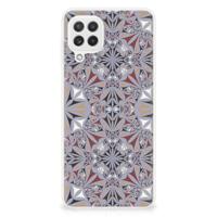 Samsung Galaxy A22 4G | M22 | TPU | Siliconen hoesje | Flower Tiles - thumbnail