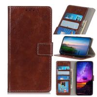 Retro Crazy Horse textuur horizontale Flip lederen case voor iPhone 11 Pro Max met houder & kaartsleuven & fotolijstjes & portemonnee (bruin) - thumbnail
