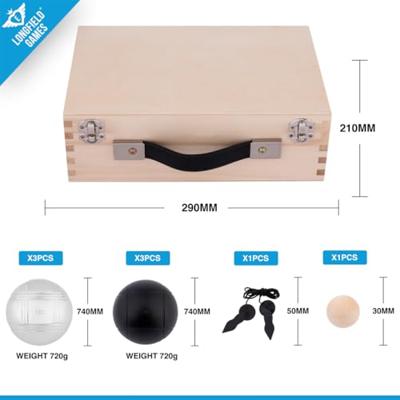Jeu de Boules in Luxe Koffer, 6 ballen