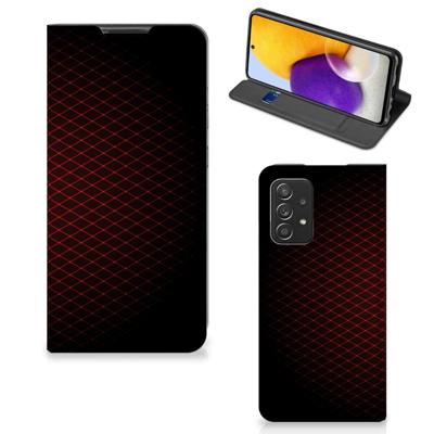 Samsung Galaxy A72 (5G/4G) | Hoesje met Magneet | Geruit Rood Samsung Galaxy A72 (5G/4G) | Hoesje met Magneet | Geruit Rood