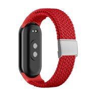 Braided nylon bandje - Rood - Xiaomi Smart Band 8 / 9 / 10 Braided nylon bandje - Rood - Xiaomi Smart Band 8 / 9 / 10