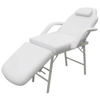 VidaXL Behandelingsstoel voor gezicht 185x78x76 cm kunstleer wit - thumbnail