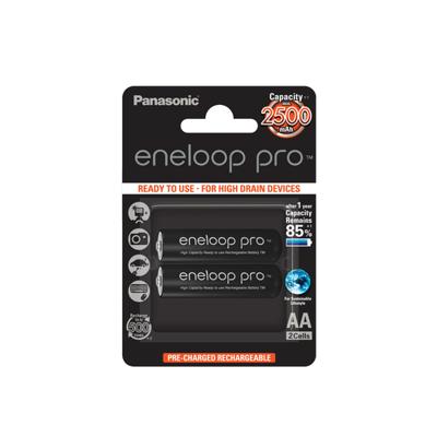 Oplaadbare batterijen PANASONIC ENELOOP PRO AA 2500 mAh 2 szt (BK-3HCDE/2CP)