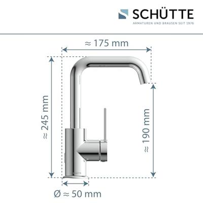 Schutte LOS ANGELES Wastafelkraan | Chroom - 33120