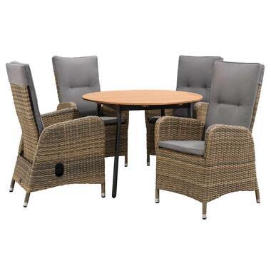 Le Sud tuinset Verona standenstoel Loire rond - 5-delig