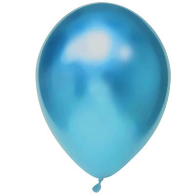 Chrome Ballonnen Blauw - 50 Stuks